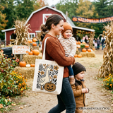 Halloween Goose Pumpkin Canvas Tote Bag