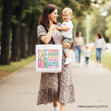 She Is Mom Canvas Tote Bag