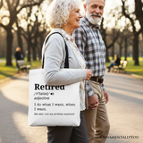 Retired Definition Canvas Tote Bag