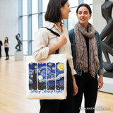 Vincent Van Gogh Starry Night Canvas Tote Bag