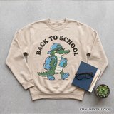 Back To School Alligator Fleece Sweatshirt