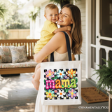 Floral Mama Canvas Tote Bag