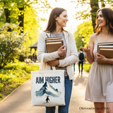 Aim Higher Penguin Canvas Tote Bag