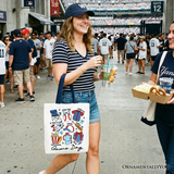 Game Day Baseball Tote Bag