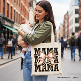 Glitter Leopard Mama Tote Bag