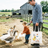 Silly Goose Serious Dad Canvas Tote Bag