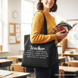 Teacher Definition Canvas Tote Bag