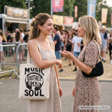 Music Soothes My Soul Canvas Tote Bag