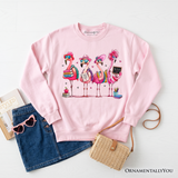 Back to School Flamingo Sweatshirt