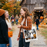 Halloween Goose Canvas Tote Bag