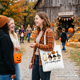 Just A Spooky Canvas Tote Bag
