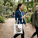 Leopard Print Canvas Tote Bag