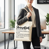 Accountant Definition Canvas Tote Bag