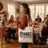 Happy Thanksgiving Canvas Tote Bag
