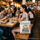 Sushibara Canvas Tote Bag