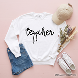 Teacher Bow Sweatshirt