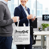 Accountant Definition Canvas Tote Bag