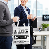 Accountant Nutrition Facts Canvas Tote Bag