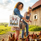 Oops I Got Another Chicken Canvas Tote Bag