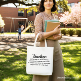 Teacher Definition Canvas Tote Bag