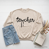 Teacher Bow Sweatshirt
