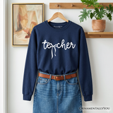Teacher Bow Sweatshirt
