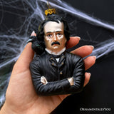 Edgar Allan Poe Glass Ornament