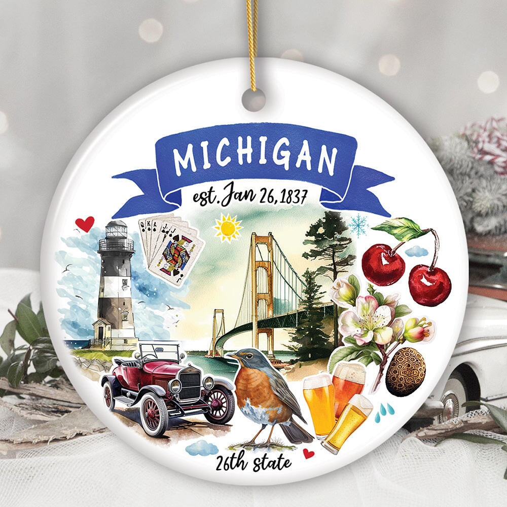Michigan State Ornament