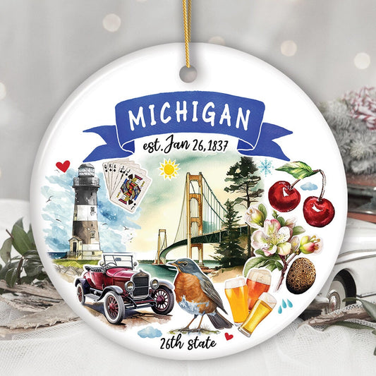 Michigan State Ornament