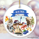 Maine State Ornament