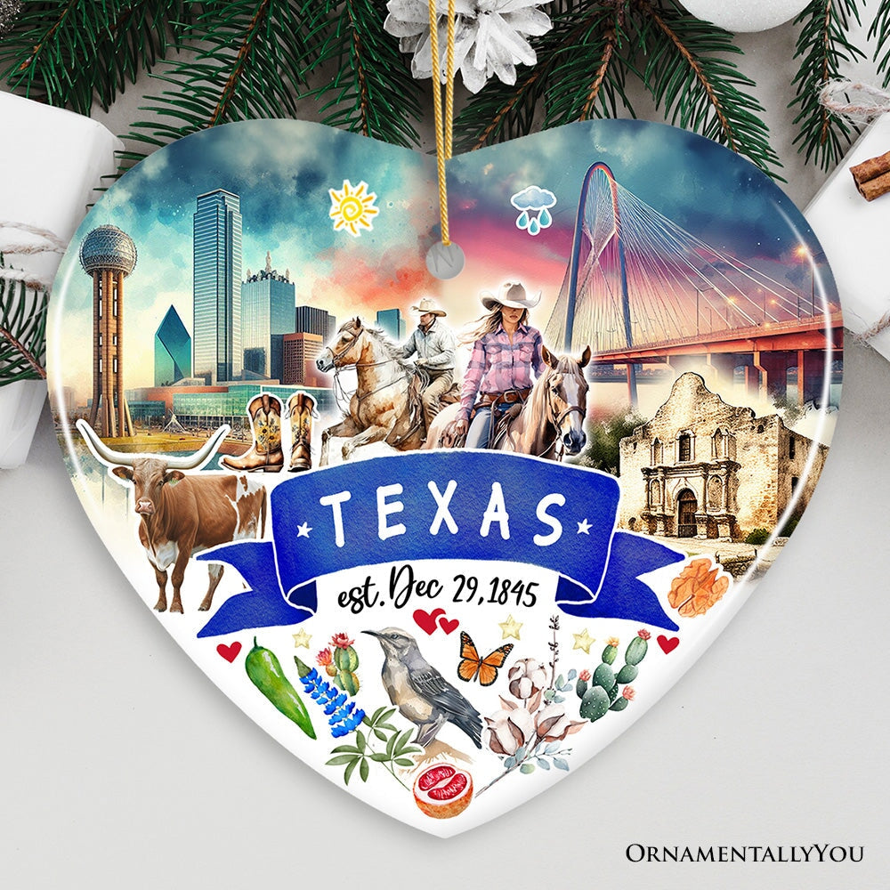 Texas State Ornament