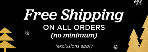 Free shipping on  all orders