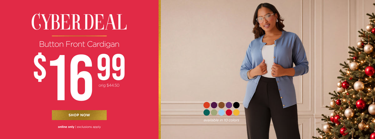 Cyber Deal! Button Front Cardigan $16.99. Shop Now