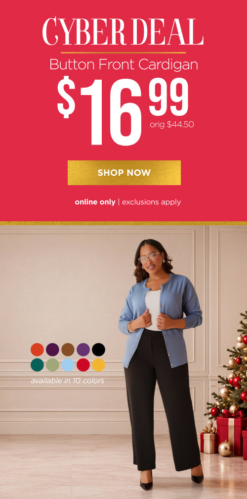 Cyber Deal! Button Front Cardigan $16.99. Shop Now