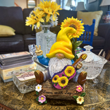 Bloom With Joy Garden Gnome Figurine