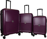 Roberto Cavalli 3 Piece Ribbed Luggage Set