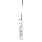 0.33 Carat Lab Grown Diamond Circle Of Life Pendant Necklace in Sterling Silver