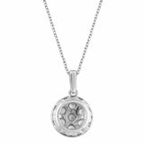0.25 Carat Lab Grown Diamond Cluster Pendant Necklace