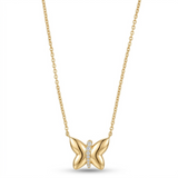 0.10 Carat Lab Grown Diamond Butterfly Necklace