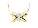 0.10 Carat Lab Grown Diamond Butterfly Necklace