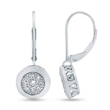 0.65 Carat Lab Grown Diamond Dangle Earrings Gift Box Set