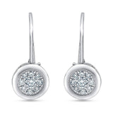 0.50 Carat Lab Grown Diamond Dangle Earrings Gift Box Set