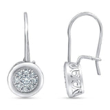 0.50 Carat Lab Grown Diamond Dangle Earrings Gift Box Set