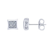 0.25 Carat Bezet Set Lab Grown Diamond Stud Earrings
