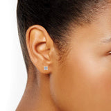 0.25 Carat Bezet Set Lab Grown Diamond Stud Earrings