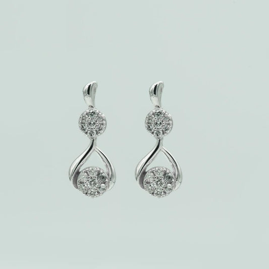 0.50 Carat Lab Grown Diamond Drop Earrings Gift Box Set