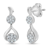 0.50 Carat Lab Grown Diamond Drop Earrings Gift Box Set