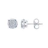 0.50 Carat Cluster Lab Grown Diamond Earrings