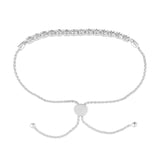 0.25 Carat Sterling Silver Lab Grown Diamond Bolo Bracelet