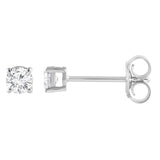 0.50 Carat Lab Grown Round Cut Diamond Stud Earrings